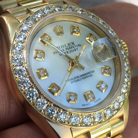 gold vs rolex|solid gold rolex with diamonds.